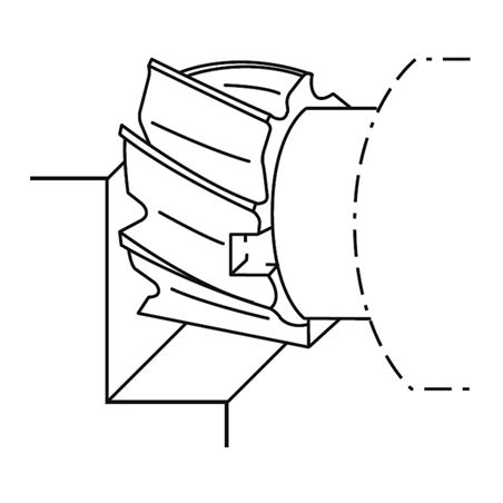 Fréza válcová čelní polohrubozubá typ N F620275 - ZPS