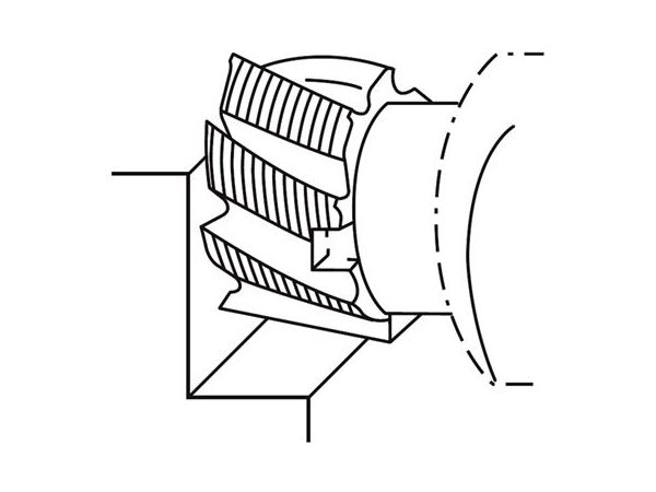 Fréza válcová čelní polohrubozubá typ NR...