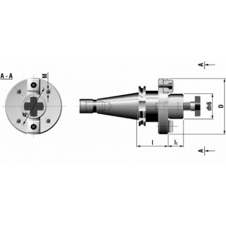 Frézovací trn pro frézovací hlavy - KFH