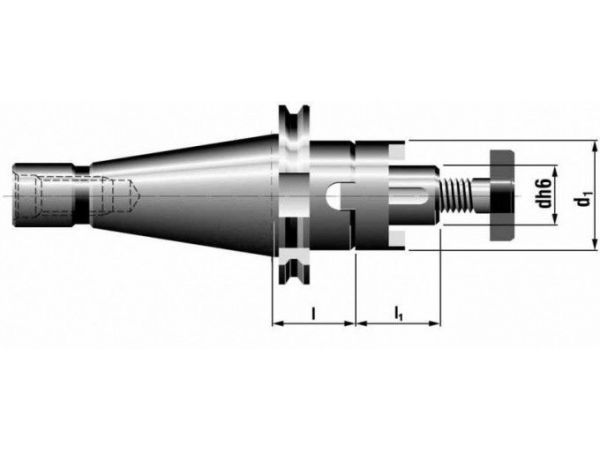 Frézovací trn pro frézy s příčnou unášecí drážkou - KFH
