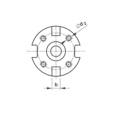 Frézovací trn s kuželovou stopkou strmou s čelními unašeči - KFH