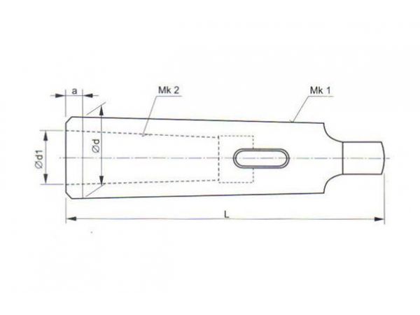 Redukční pouzdro s kuželem morse - KFH