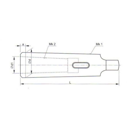 Redukční pouzdro s kuželem morse - KFH