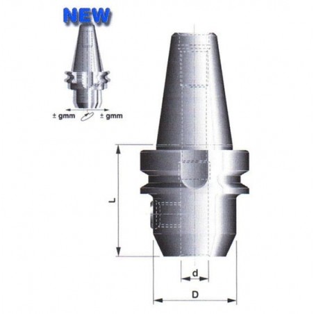Držák pro upínání fréz s válcovou stopkou s ploškou DIN 1835-B 527003
