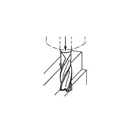 Fréza válcová čelní krátká s 1 břitem přes střed typ N F120518 - ZPS