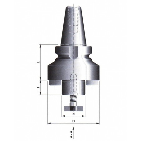 Frézovací trn pro frézovací hlavy 513027 40x40