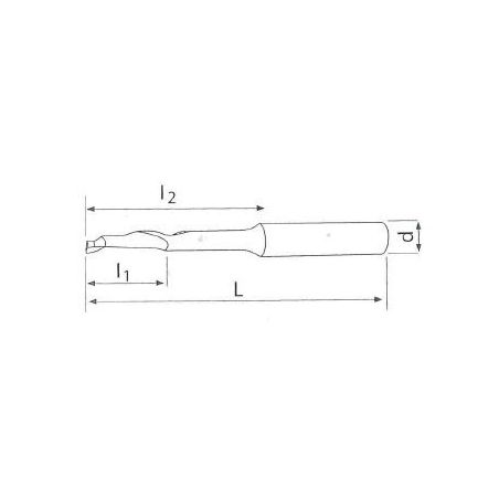 Fréza válcová čelní dlouhá s 1 břitem přes střed typ W F101405 - ZPS