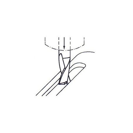 Fréza pro drážky per krátká nesouměrná typ N F220408 - ZPS