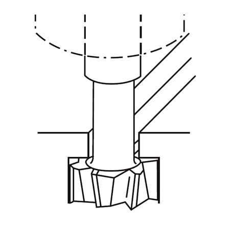 Fréza tvarová pro drážky T typ N F310215 - ZPS