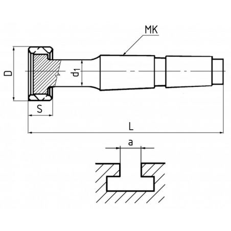 Fréza tvarová pro drážky T typ N F310340 - ZPS