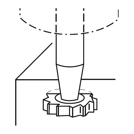 Fréza tvarová pro drážky úsečových per F320100 - ZPS