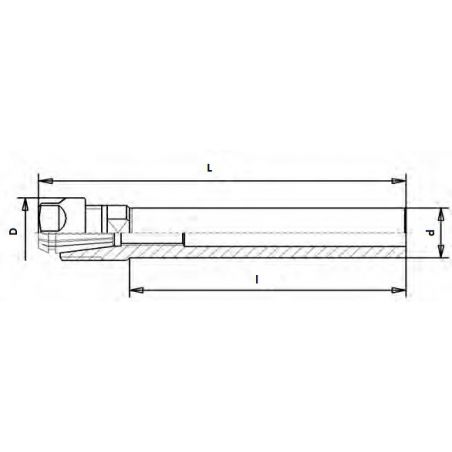 Kleštinový upínač s válcovou stopkou - KFH