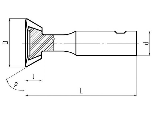 Fréza tvarová úhlová čelní F330215 - ZPS