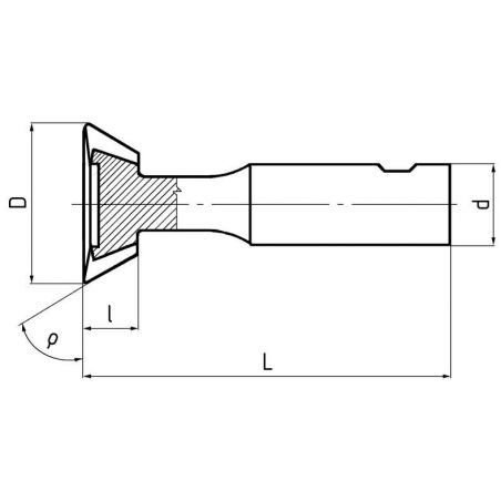 Fréza tvarová úhlová čelní F330215 - ZPS