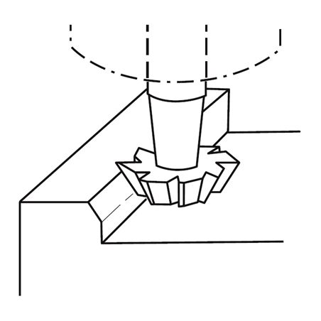 Fréza tvarová úhlová F350015 - ZPS