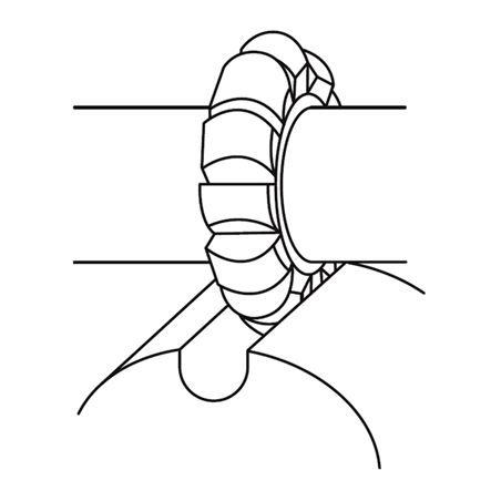 Fréza půlkruhová vypouklá - ZPS F810070