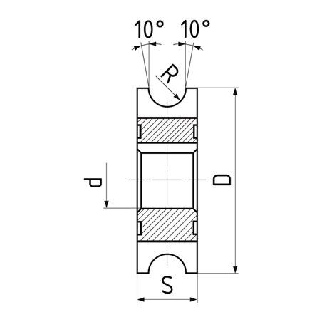 Fréza půlkruhová vydutá F820070 - ZPS