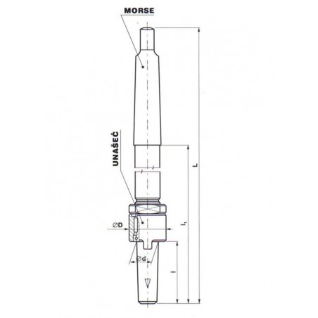 Držák nástrčných výhrubníků a výstružníků - držák 241210