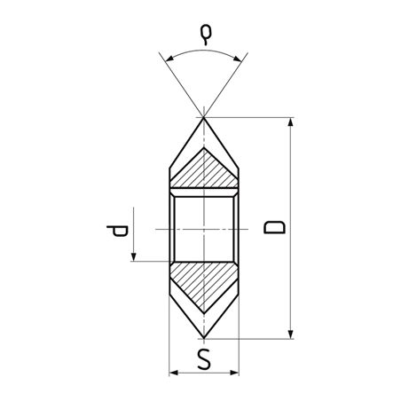Fréza úhlová oboustranná souměrná 857070 - ZPS