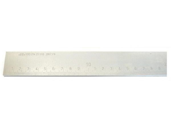 Ocelové ploché délkové měřítko s přesahy 251110-KINEX 1000 mm /1001.03.100/