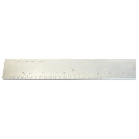 Ocelové ploché délkové měřítko s přesahy 251110-KINEX 1000 mm /1001.03.100/