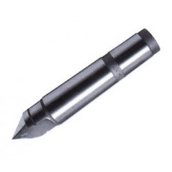 Upínací hrot zploštělý s vrcholovým úhlem 60° a vložkou ze slinutého karbidu 243317