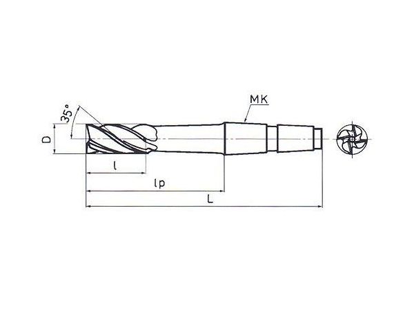 Fréza kopírovací prodloužená F570345 40x63 mm -...