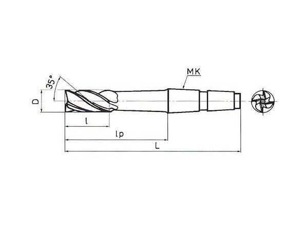 Fréza kopírovací prodloužená F571345 40x63 mm -...