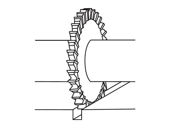 Fréza kotoučová úzká jemnozubá s přímými zuby...