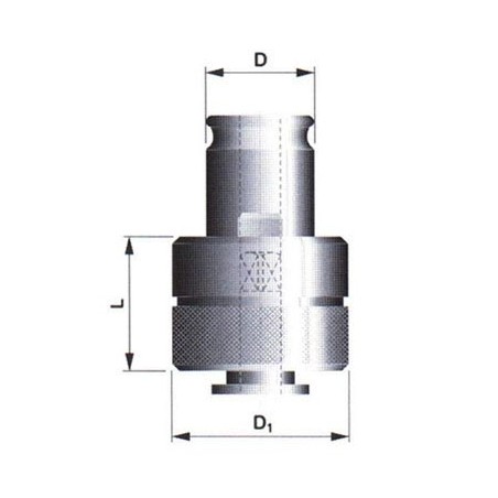 Rychlovýměnný adaptér s bezpečnostní spojkou pro upínání závitníků 599133