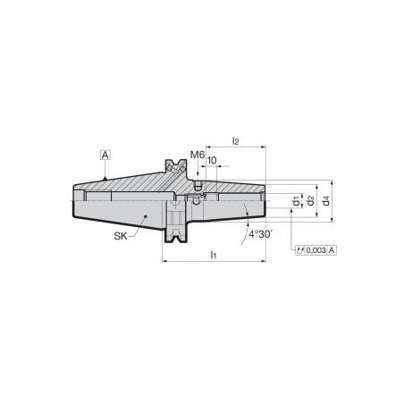 Tepelný upínač - SK40, DIN 69871 AD/F - GUHRING