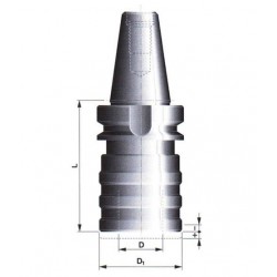 Závitové pouzdro s tahovou a tlakovou kompenzací pro rychlovýměnné adaptéry 513033