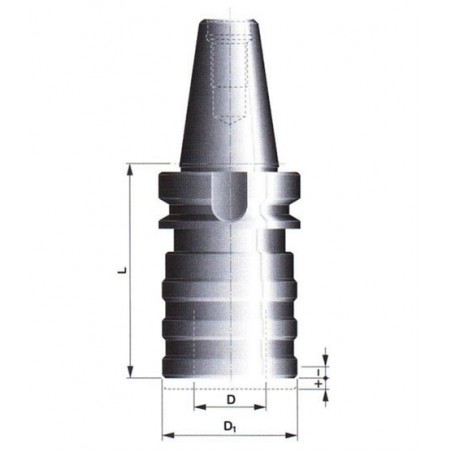 Závitové pouzdro s tahovou a tlakovou kompenzací pro rychlovýměnné adaptéry 527033