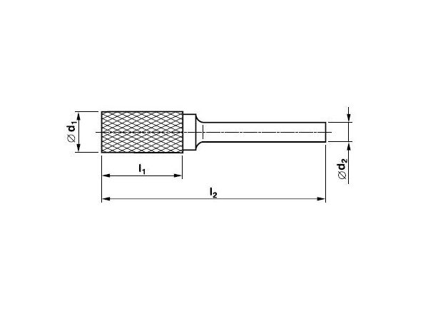 Technická fréza tvrdokovová válcová typ A -...