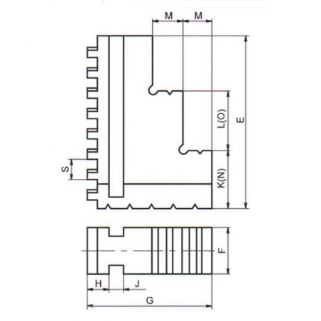 Čelist standardní tvrdá vnější  SCVB