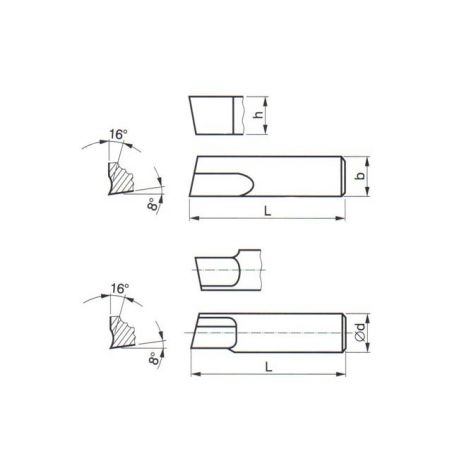 Soustružnický nůž - revolverový ubírací stranový