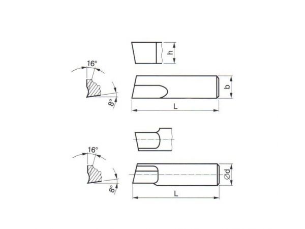Soustružnický nůž - revolverový ubírací stranový