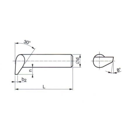 Soustružnický nůž - revolverový vnitřní zapichovací