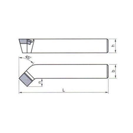 Soustružnický nůž - ubírací ohnutý, pravý