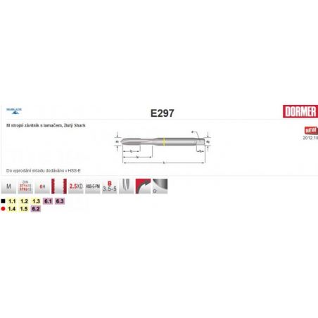 Strojní závitník SHARK DIN 376 - DORMER