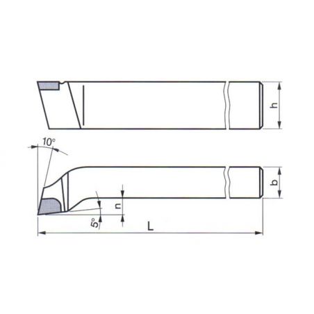 Soustružnický nůž - ubírací rohový, levý