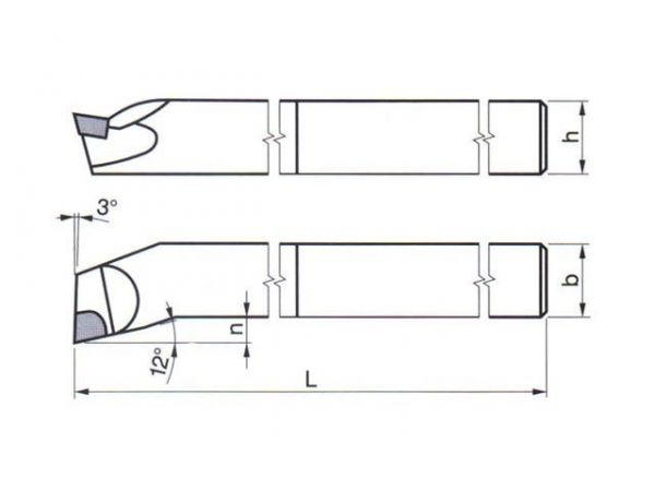 Soustružnický nůž - vnitřní rohový