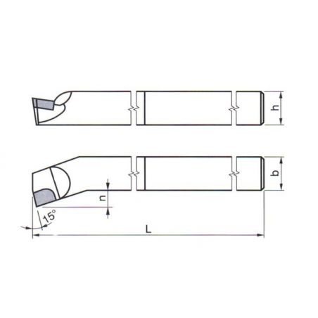 Soustružnický nůž -  vnitřní ubírací
