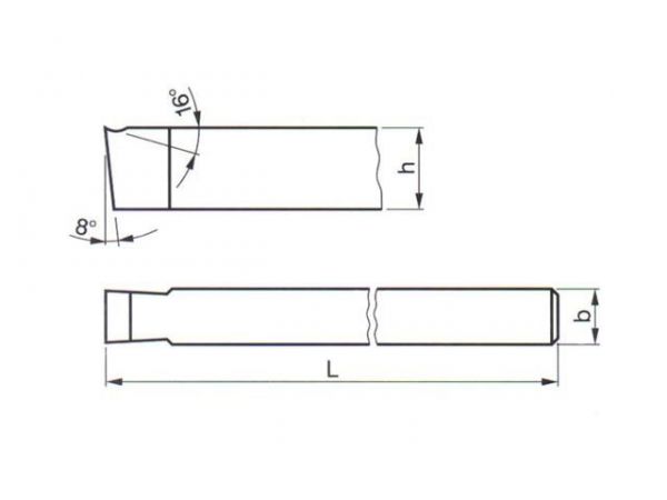 Soustružnický nůž - z rychlořezných ocelí nabírací