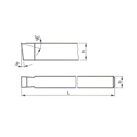 Soustružnický nůž - z rychlořezných ocelí nabírací