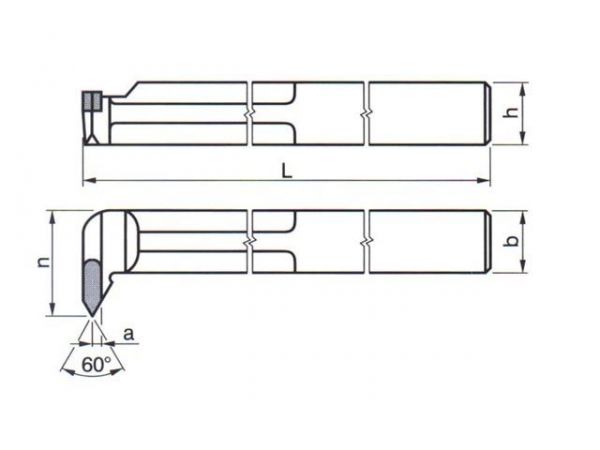 Soustružnický nůž - závitový vnitřní