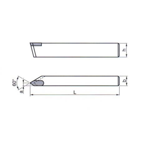 Soustružnický nůž - závitový, levý
