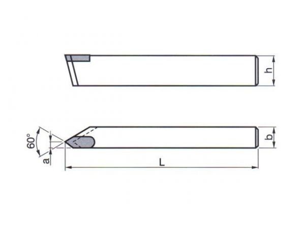 Soustružnický nůž - závitový, pravý