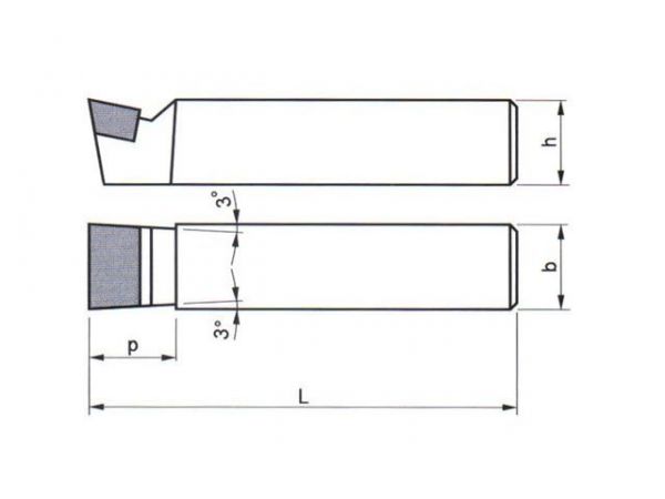 Soustružnický nůž - ubírací nabírací