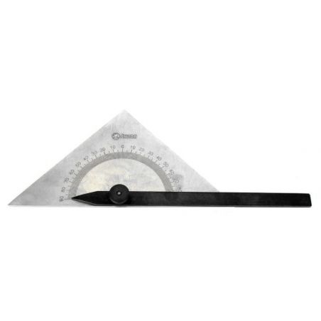 Úhloměr trojúhelníkový kovový (185x150 mm) - ŠKODA